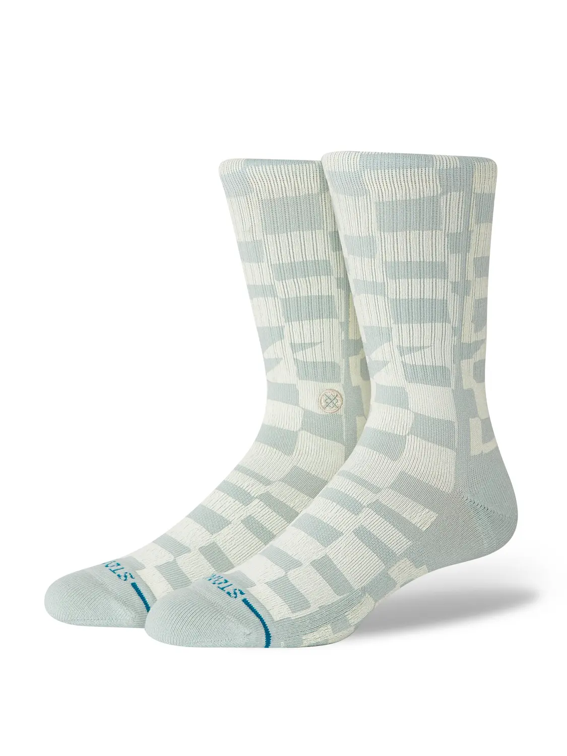 Stance - Chaussettes - Wave check crew bleu