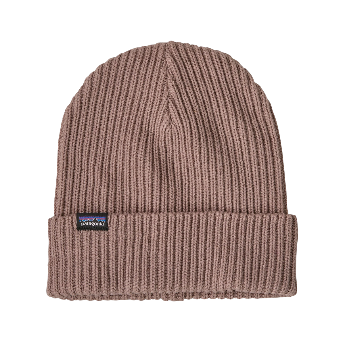 Bonnet Fisherman Rolled Beanie violet de Patagonia chez Surfshop - Shapers Club House en maille côtelée douce