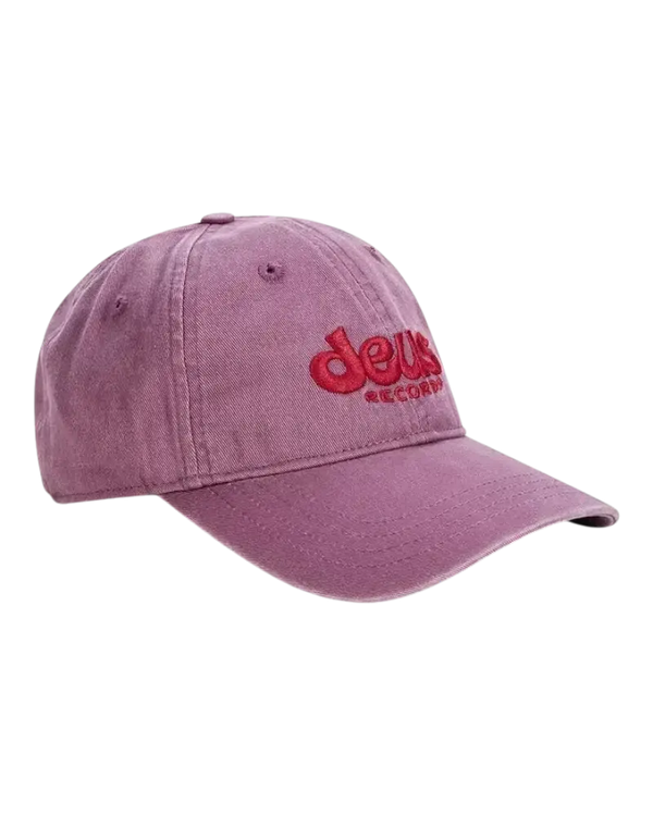 Casquette Surfshop - Shapers Club House Deus ex machina violette avec logo brodé rouge sur le devant
