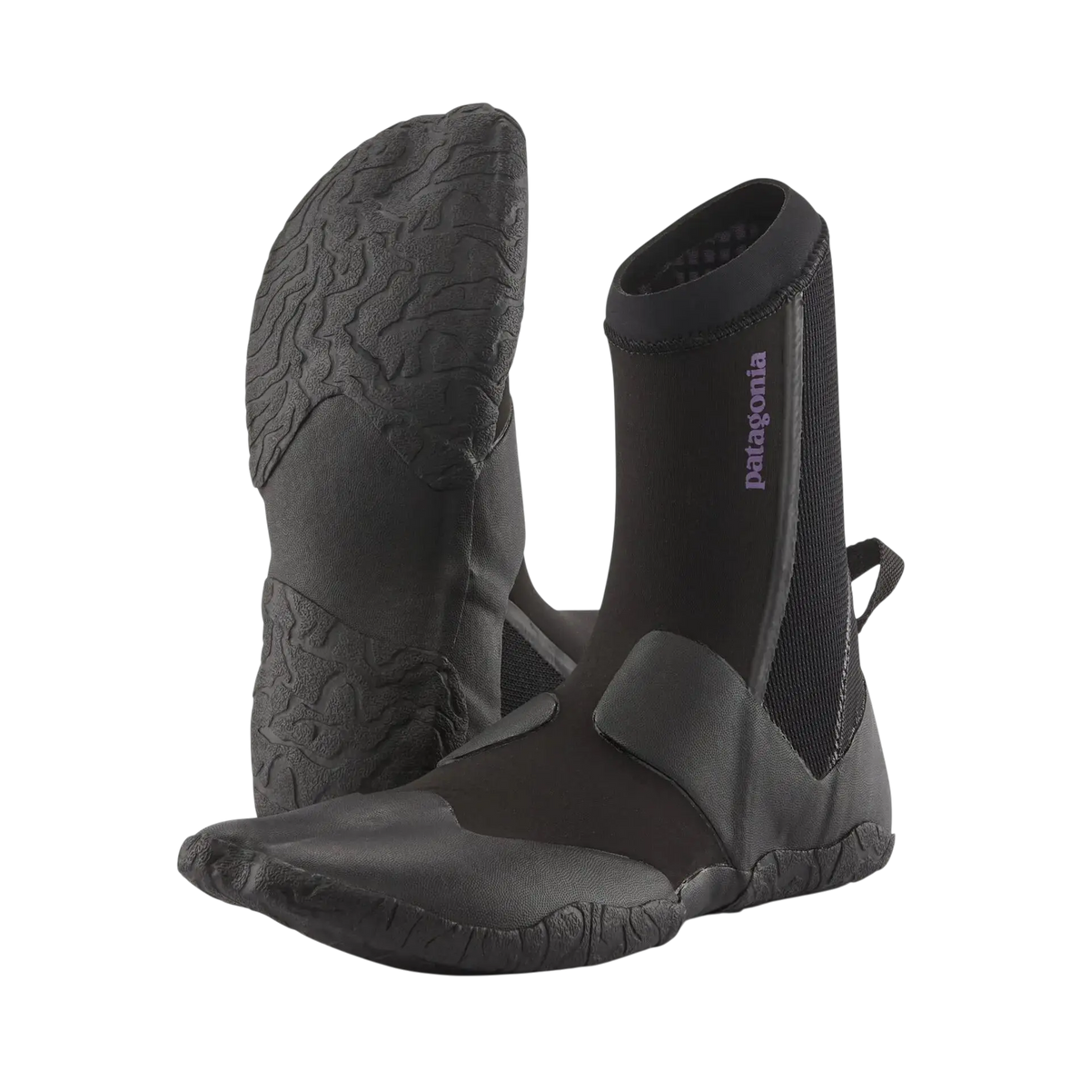 Chaussons de surf Patagonia Regulator 3 mm Split Toe noirs - Surfshop Shapers Club House
