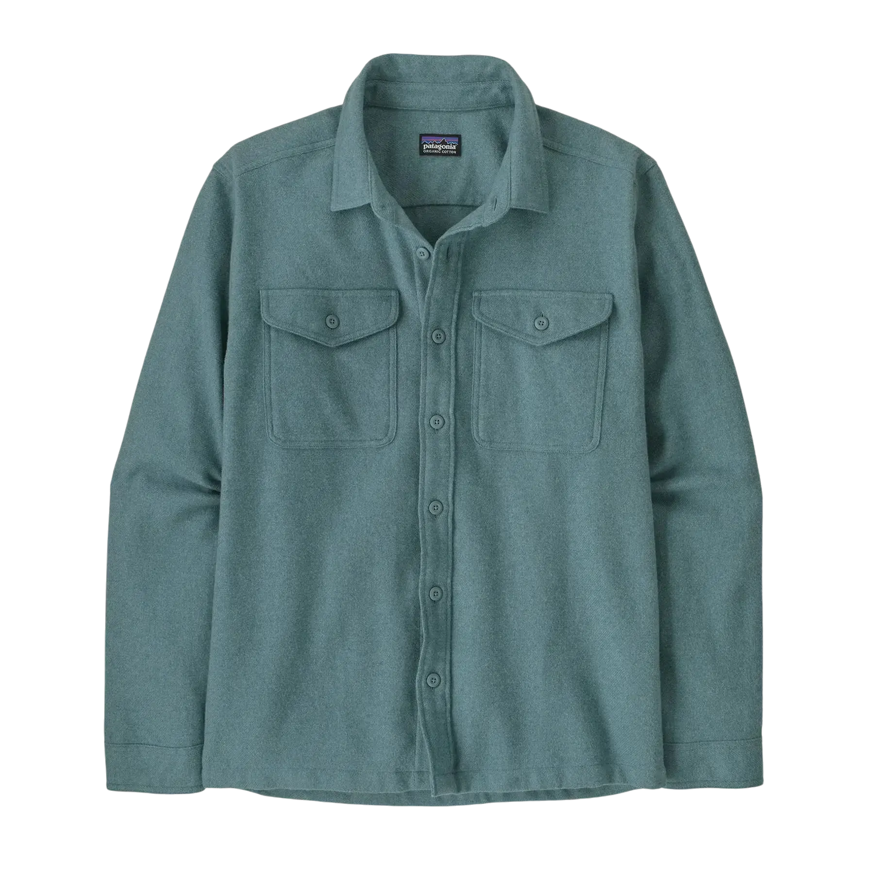 Chemise en flanelle bleue Surfshop - Shapers Club House Patagonia avec deux poches poitrine et col classique
